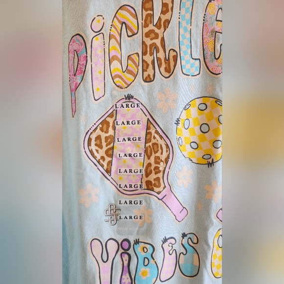 NWT Youth 'Pickleball Vibes Only' Short Sleeve Tee by Simply Southern Large - Picture 11 of 12